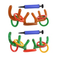 [Predolo3] Inflatable Reindeer Toss Game, Christmas Party Games Adults Fun Games, Family Games for C
