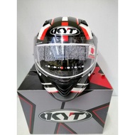 KYT Helmet Casco KYT Convair Tourtech-White/Black/Red