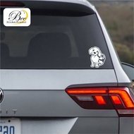 BEE. Cute Dog Cutting Stickers, Car Window Stickers, Dog Signs, Cool, Quality Car Stickers