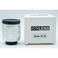 Fujian Lens 35 mm f 1.7 35mm F1.7 C Mount CCTV Lens - Silver