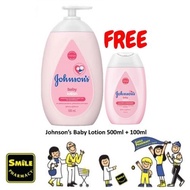 Johnson's Baby Lotion 500ml FREE 100ML