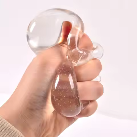 Clear Maltose Syrup Ball Slow Rebound Fidgeting Adult Kids Toys Stress Relief Stress Resistant Ball 