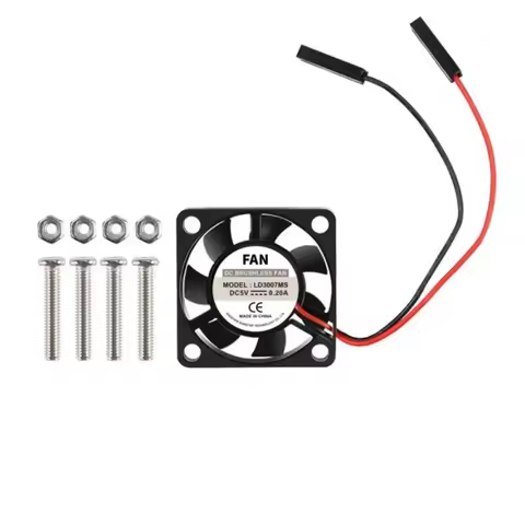 1/2Pcs Cooling Fan 3.3V 5V Brushless CPU Cooling Fan Heatsink Cooler Radiator for Raspberry Pi4 Pi3 