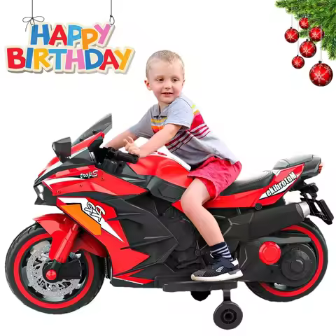 Kids Ride On Motorcycle,12V Electric Battery Powered Ride On Bike,2 Wheels Electric Motorcycle for K