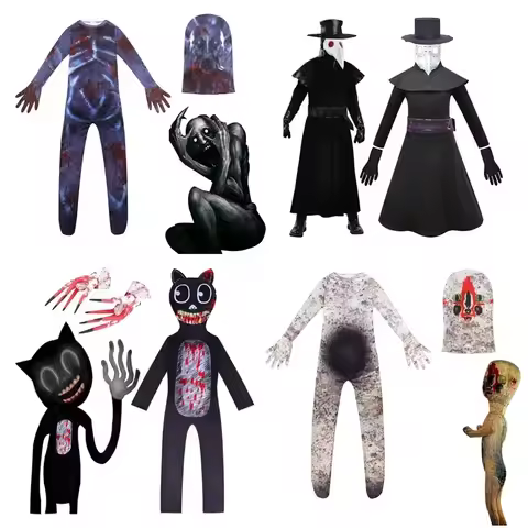 YUNDA Scp Foundation Cosplay Costumes Anime SCP 6789 173 096 049 Children Halloween Costume Funny Ho