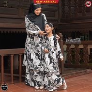 Riau Mini Kurung Pahang Marina Junior By Mewah Exclusive - [Set Baju Raya dan Kain] Set Raya Ibu dan