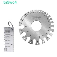 TN5WC4 Thickness Ruler Gauge AWG SWG Round 0-36 Soldering Inspection Tool Stainless Steel Welding Ga