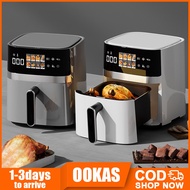 OOKAS Air Fryer 6L, 8L, 9L, 10L Machine Control Touchscreen Digital Display Rapid - Heat Oil-Free Ov