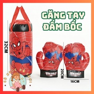 Children's boxing set with gloves, Spider-Man Boxing Bag SET, Boxing Training Gloves Toys for Childr
