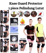 ShopWithJoy 1pc Adjustable Knee Guard Knee Pad Knee Brace Patella Guard Pelindung Lutut Protector Knee Pain Knee Support