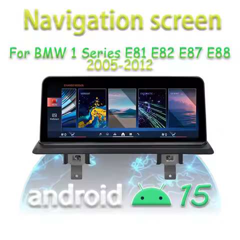 DMD 128GCarplay Android 15 Car Radio DVD Player for BMW 1 Series E81 E82 E87 E88 2005-2012 GPS Navig