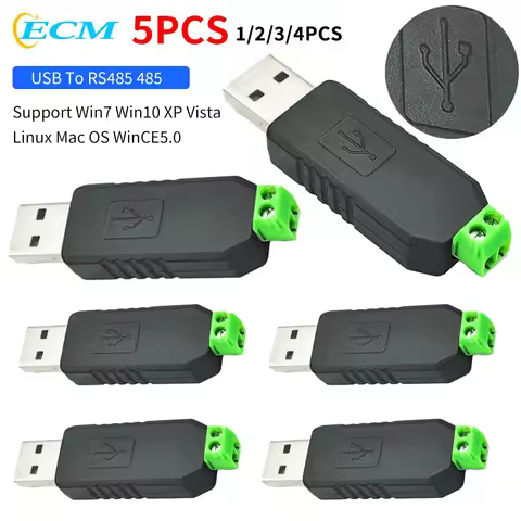 1-5pcs USB To RS485 Converter CH340/PL2303/FT232 Chip RS485 Serial Converter Support Win7 Win10 XP V