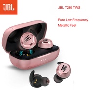 JBL-T280 TWS Bluetooth Wireless Earbuds With Charging Case Sport Earphone IPX5