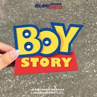 Toy STORY BOY STORY Text Modification Sticker Car Decoration Reflective Sticker Magnetic Car Sticker