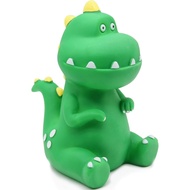Green T-Rex Piggy Bank for Boys & Girls - Shatterproof Plastic Money Jar, Durable First Coin Bank, F