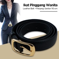 Buckle Belt Women's Fashion Leather Belt 110cm - LCL-HF38