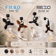 DEKA FIERO Tiny 16 VIVI 16 REZO Elise  DC Inverter Motor Decorative wall fan Ceiling with Remote Con