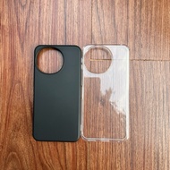 Silicone flexible case for Sharp Aquos sense 9 transparent and shockproof black flexible case