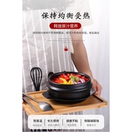 Straw Straw Bibimbap Stone Pot Korean Bibimbap Stone Pot Korean Bibimbap Special Stone Pot Open Flam