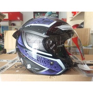 Helmet KYT GALAXY SLIDE MOTIF MARVEL BLACK PANTHER BLACK / PURPLE LIMETED EDITION Cool FULL BOX 2KG