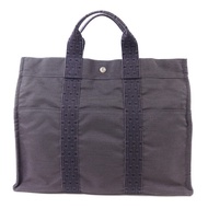 HERMES 帆布Fourre Tout Tote MM銀扣手挽袋