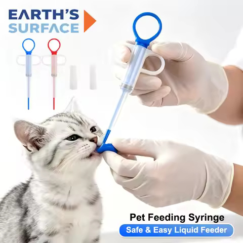 Pet Medicine Syringe Pill Gun Piller Dispenser Medicine Water Milk Push Feeder Kit Oral Medication F