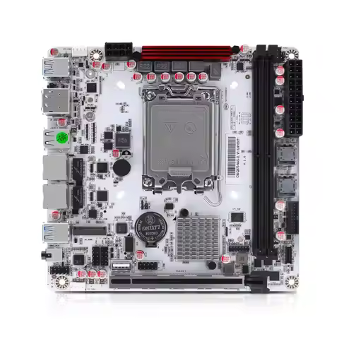 MNBOXCONET Q670 NAS Motherboard 8 Bay LGA 1700, PCIe5.0 x16 Slot Mini ITX Motherboard with 8×SATA3.0