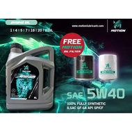 ￼MOTION API SP Fully Synthetic Engine Oil Car Lubricant (5W40/4L)
