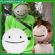 Game Shy Guy Mask Creative Halloween Personality Cosplay Unisex Adult Kid Full Face White Masquerade