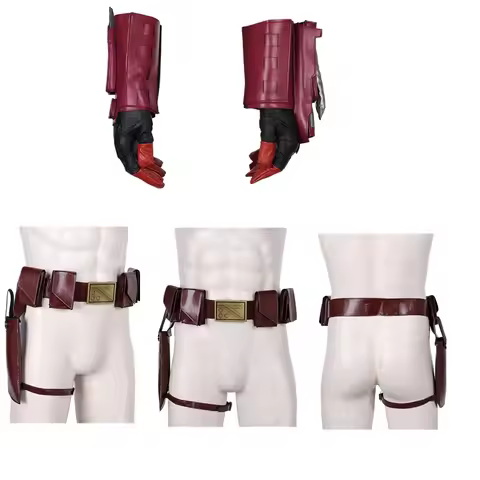 Halloween Boba Cos Fett Cosplay Belt Waistband Carnival Gloves Fantasia Costume For Adult Male Role 