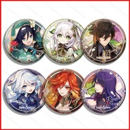 Genshin Impact 4th anniversary Laser Silver Onion Double Flash Badge Game peripherals Collections