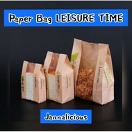 Toast Packaging~ Bread Paper Bag Size M Uk. 12x9x30cm