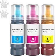 522 Ink Refill Bottles ET-2800 ET-4800 ET-2400 ET-2803 Replacement for Epson 522 Color Ink Compatibl