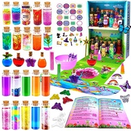 Ainswei Magic Fairy Mixies Potion Kits for Kids,24 Bottles Magic DIY Mixies Potions,Valentines Day D