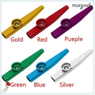 ROSEGOODS1 Kazoo Flute Aluminum Silver Party Gift Metal