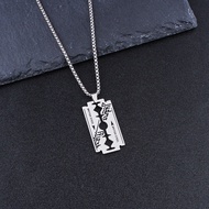 Necklace Men's Hip Hop Pendant Stainless Steel Fashion Chain Necklace Blade Accessories Man Pendant 