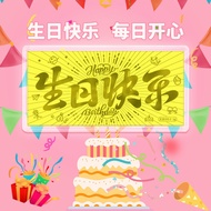 Happy Birthday Gold Banknote Gift Love Pure Gold Card 1g Pure Gold Wedding Commemorative Gold Bar Co