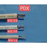 PDX Electrical Wire #14/1.6mm, #12/2.0mm and#10/ 2.6mm (1meter)