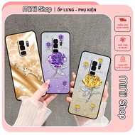 Samsung S9 / S9 Plus / S9+ case printed with beautiful flowers and cute horses embossed