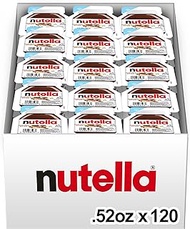 Nutella Hazelnut Spread With Cocoa For Breakfast, Bulk 120 Pack, 0.52 Oz Mini Cup