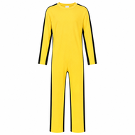 (Ready Stock) Bruce Lee Yellow Costume Cosplay Halloween Children Adult KungFu Wushu Fighting Martia