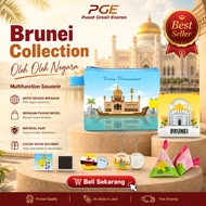 GANTUNGAN PGE Brunei Darussalam Souvenir Wallet Pouch Mouse Pad Pin Magnet Keychain Landmark Souveni