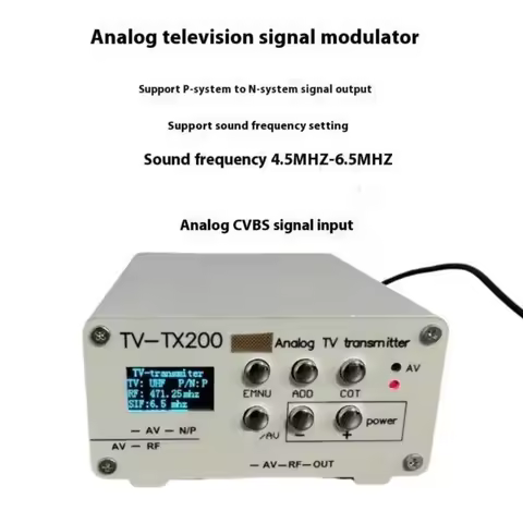 TV-TX200 Analog Transmitters VHF/UHF Frequency Band Selectable Transmitters Frequency For Channel Br