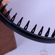 [GUYU] Mens Toothed Sports Football Soccer Headband Hair Band Black Portable Gift HOO