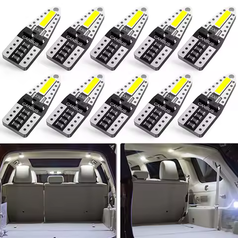 10pcs 6000K Canbus T10 W5W Led Lights Bulb 7020 SMD Auto Lamp For Mercedes benz Bmw E90 E46 E60 F10 