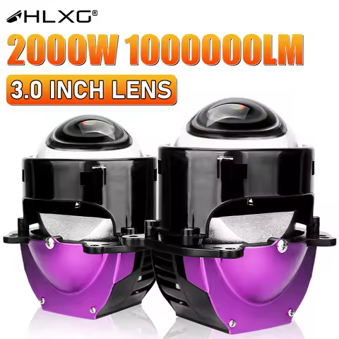 12+6pc Chips 3.0 Bi Led Projector Lenses Headlight For Hella 3R G5 Color Universal Car Headlamp Retr