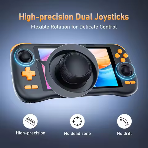 K56 Portable Gaming Console 5.5-inch Touchscreen 50 Emulators 27,000 PS1/PSP/DC/SS Games Android 14 