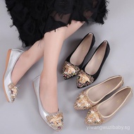 FY9 Low-Cut Soft Sole Rhinestone Flats - Spring Fashion for Women