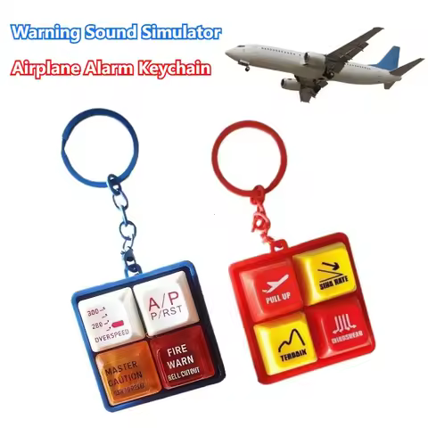 Boeing 737 Airbus EGPWS Warning Sound Simulator Pilot Keychain Boeing Airbus Commercial Aircraft Rou