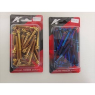 KINGDRAG LC135 4s,5s engine screw titanium/GOLD